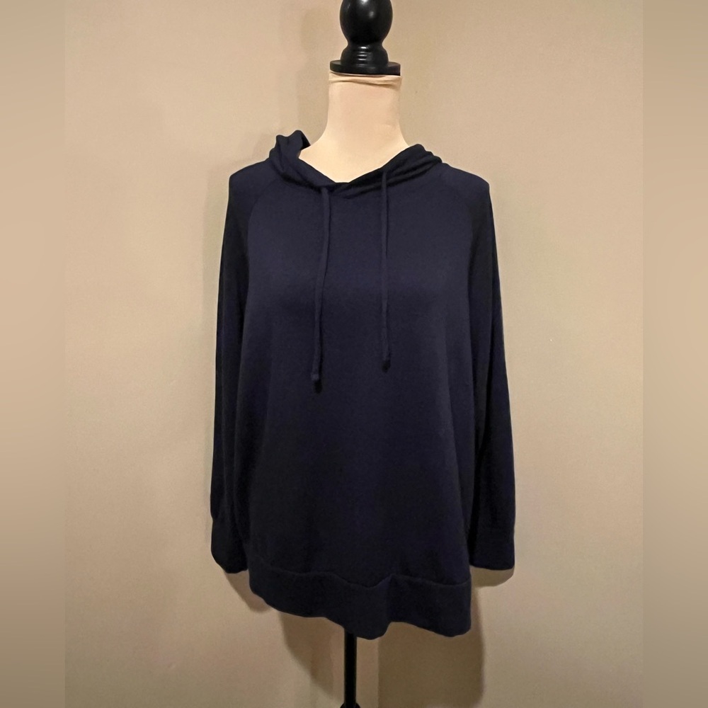 Eddie Bauer Dark Blue Super Soft Hoodie, size Large